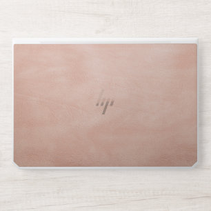 Faux Rose Gold Monogram Blush Pink  HP Laptop Skin