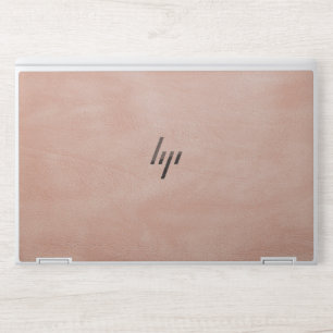 Faux Rose Gold Monogram Blush Pink  HP Laptop Skin