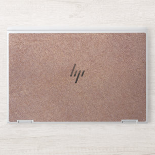 Faux Rose Gold Monogram Blush Pink HP Laptop Skin