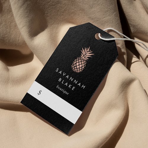 Faux Rose Gold Pineapple Price Tags