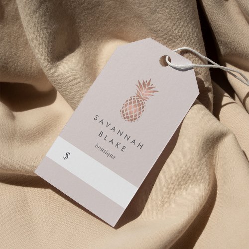 Faux Rose Gold Pineapple Price Tags