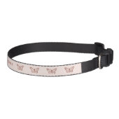 Faux Rose Gold Pink Look Butterfly Rosy Butterfly Pet Collar (Right)