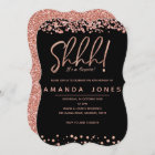 FAUX ROSE GOLD Surprise Birthday Party Invitation