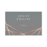 Faux rosegold spotlight business card
