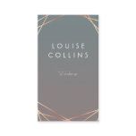 Faux rosegold spotlight business card