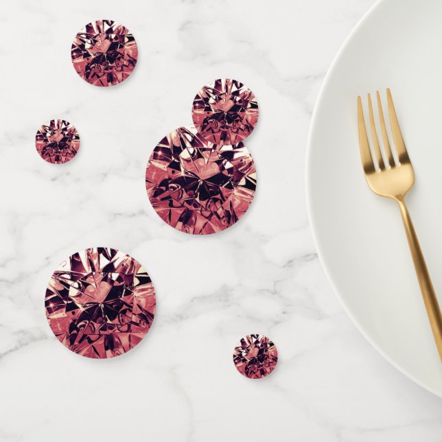 Faux Ruby Red Diamond Gemstone Confetti (Group)