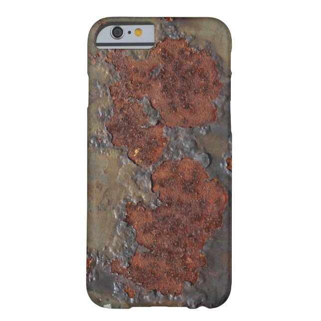 Faux rust texture (brown flaky rusted iron) pitted Case-Mate iPhone case (Back)