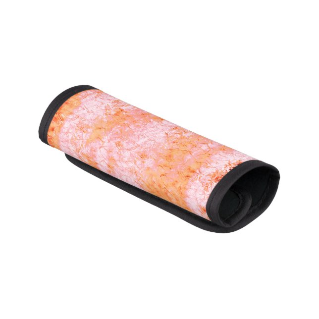 Faux salmon leather, off-white luggage handle wrap (Angled)
