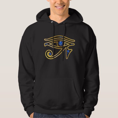 Faux_Sapphire Eye of Ra Mens Hooded Sweatshirt