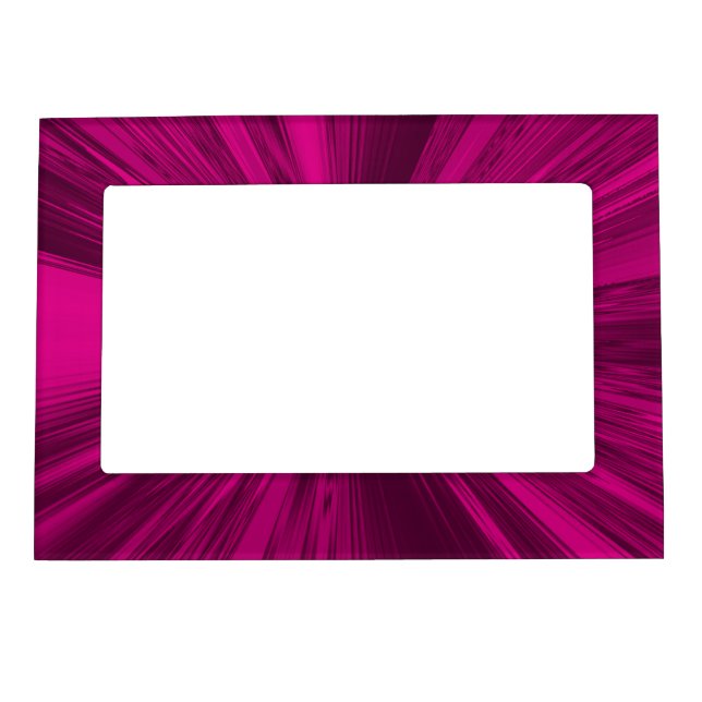 Faux Satin Magenta Magnetic Frame (Front)