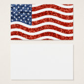 faux sequin print american flag (Front & Back)