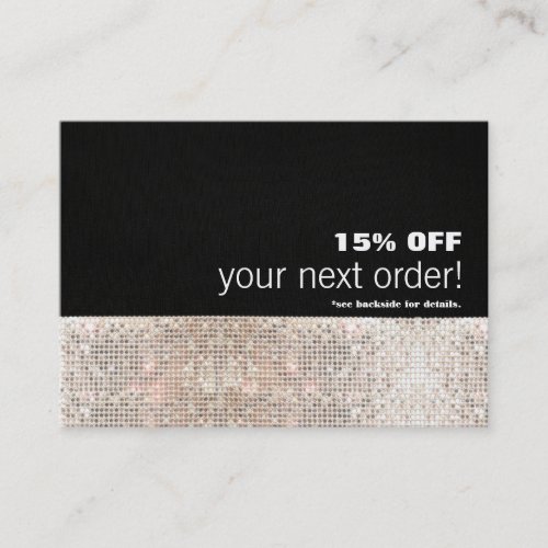 Faux Sequins Hair Salon and Spa Discount Coupon