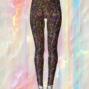 Faux Sequins Leggings