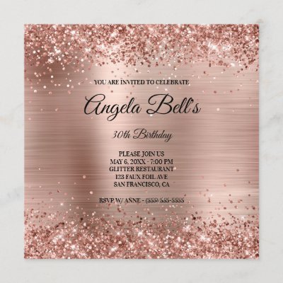 Luxury Birthday Invitations | Zazzle