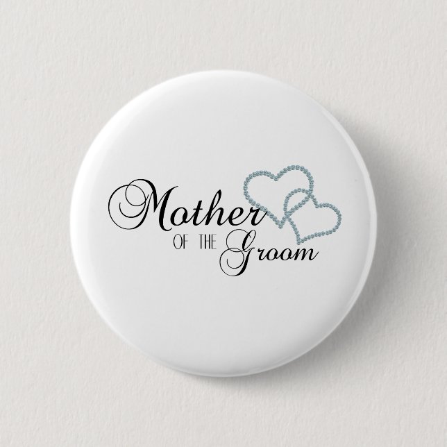 Faux Show Mother of the Groom Pinback Button (Front)