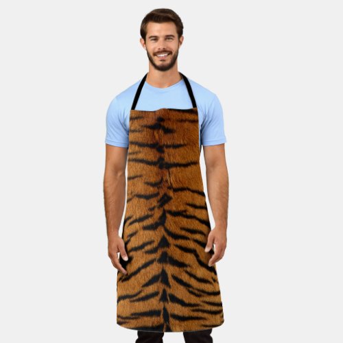 Faux Siberian Tiger Skin Apron