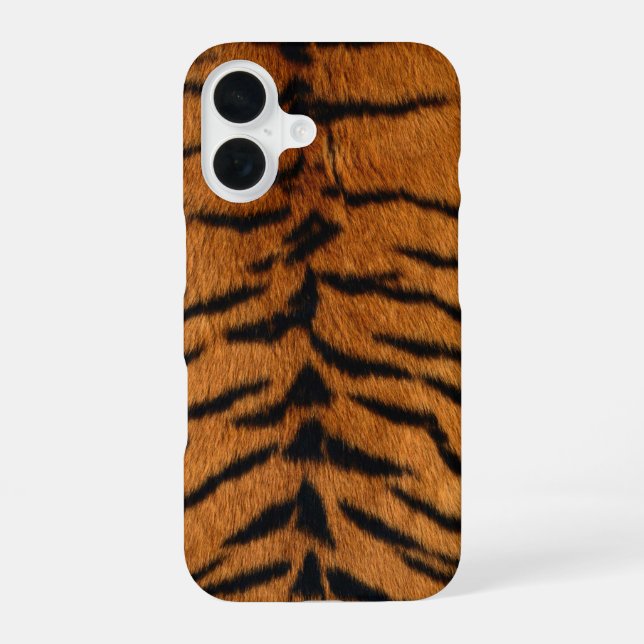 Faux Siberian Tiger Skin iPhone Case (Back)