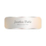 Faux Silver Elegant Professional Template Modern Name Tag