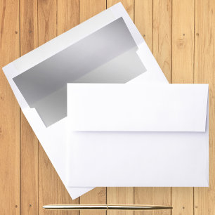 Faux Silver Foil Envelope Liner