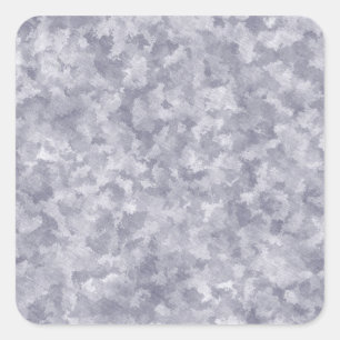 Faux Silver Galvanized Steel Metal Square Sticker