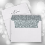 Faux Silver Glitter 5 x 7 Envelope<br><div class="desc">Printed with faux silver glitter pattern on the inside,  these envelopes are a great touch to add to our any of our invitations for any occasion.</div>