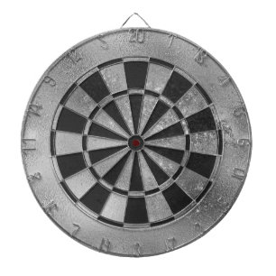 Faux Silver Glitter and foil Dart Board