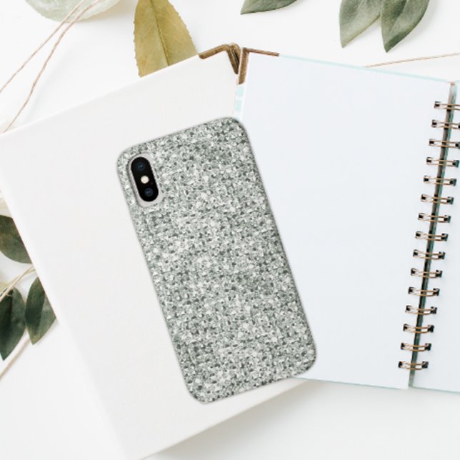 Faux Silver Glitter Case-Mate iPhone Case (Creator Uploaded)