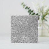 Faux Silver Glitter Photo (Standing Front)