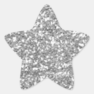 silver glitter star Sticker for Sale by annatom24