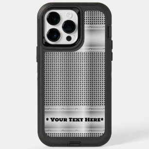 Faux Silver Metal Pattern  iPhone 14 Pro Max Case