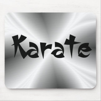 Faux Silver Metallic Karate Mouse Pad