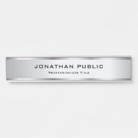 Faux Silver Metallic Look Template Trendy
