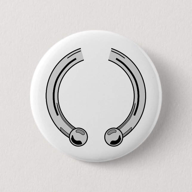 Faux Silver Piecing Button (Front)