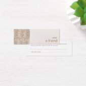 Faux Silver Sequins Customer Salon Referral (Desk)
