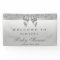 Faux Silver Sequins Diamond Bow Baby Shower