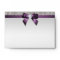 Faux Silver Sequins Diamonds Purple Bow