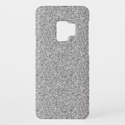 Faux Silver Sparkly Glitters. Case-Mate Samsung Galaxy S9 Case