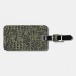 Faux Snake Leather Skin Luggage Tag