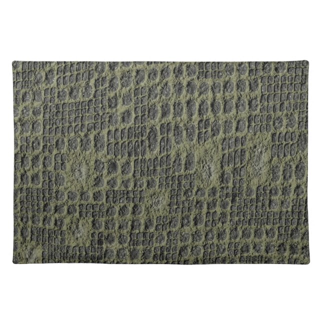 Faux Snake Skin Cloth Placemat (Front)