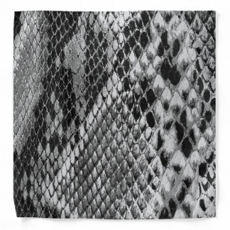 FAUX SNAKESKIN BANDANA