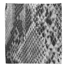 FAUX SNAKESKIN BANDANA