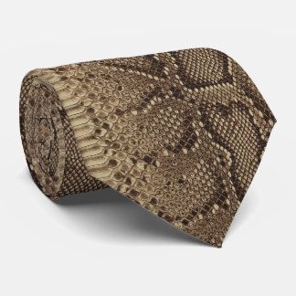 Faux Snakeskin on Neck Tie