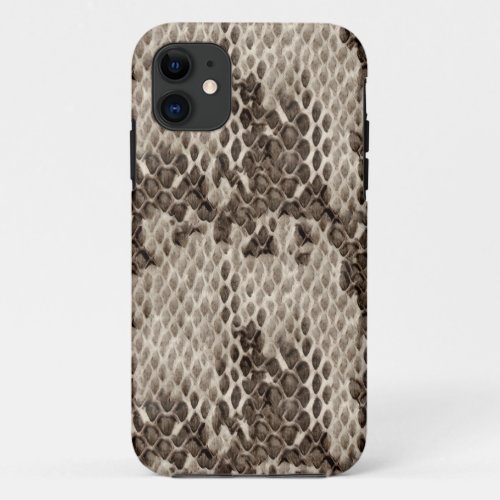 Faux Snakeskin Print iPhone 11 Case