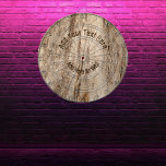 Faux Soft Old Wood•Custom Dart Board<br><div class="desc">Brown,  gray and/or black tree bark photos or wood cut board photos (not real wood or tree bark).  Customizable text areas.  Templates at right for your convenience.</div>