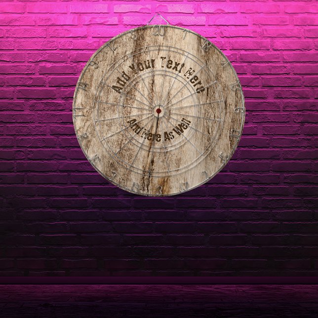 Faux Soft Old Wood•Custom Dart Board (Creator Uploaded)