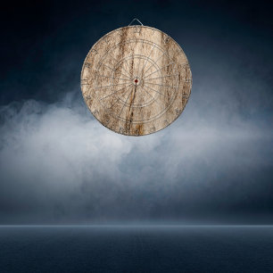 Faux Soft Old Wood Dart Board