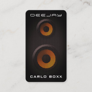 Faux sound speaker box business card
