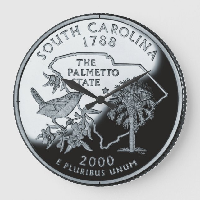 Faux South Carolina State Quarter Clock (Front)