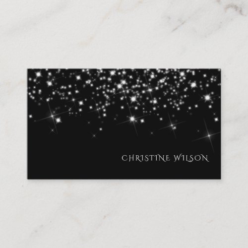 faux sparkle background business card