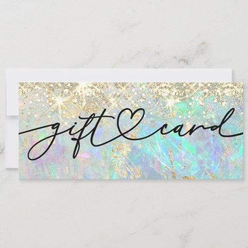 faux sparkle opal gift certificate